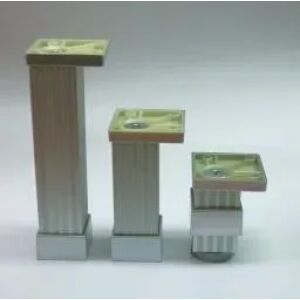 Πόδι αλουμινίου ριγέ 32x32 120mm