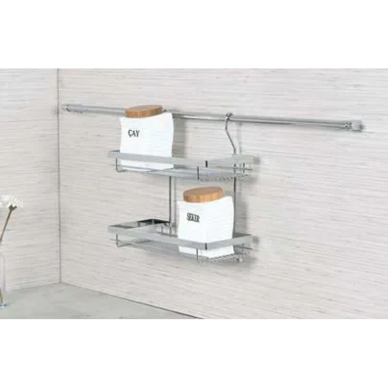 ΡΑΦΙ 2 ΘΕΣΕΩΝ ΝΙΚΕΛ 350x165x360mm (ΠxΒxΥ)