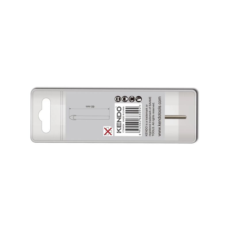 ΤΡΥΠΑΝΙ ΓΥΑΛΙΟΥ 4Χ60ΜΜ KENDO - Image 3