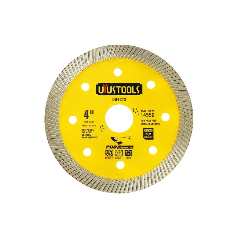 ΔΙΣΚΟΣ ΚΟΠΗΣ ΠΛΑΚΙΔΙΩΝ ΚΑΛΛΙΤΕΧΝΕΙΑΣ TURBO 105X20MM UYUS TOOLS