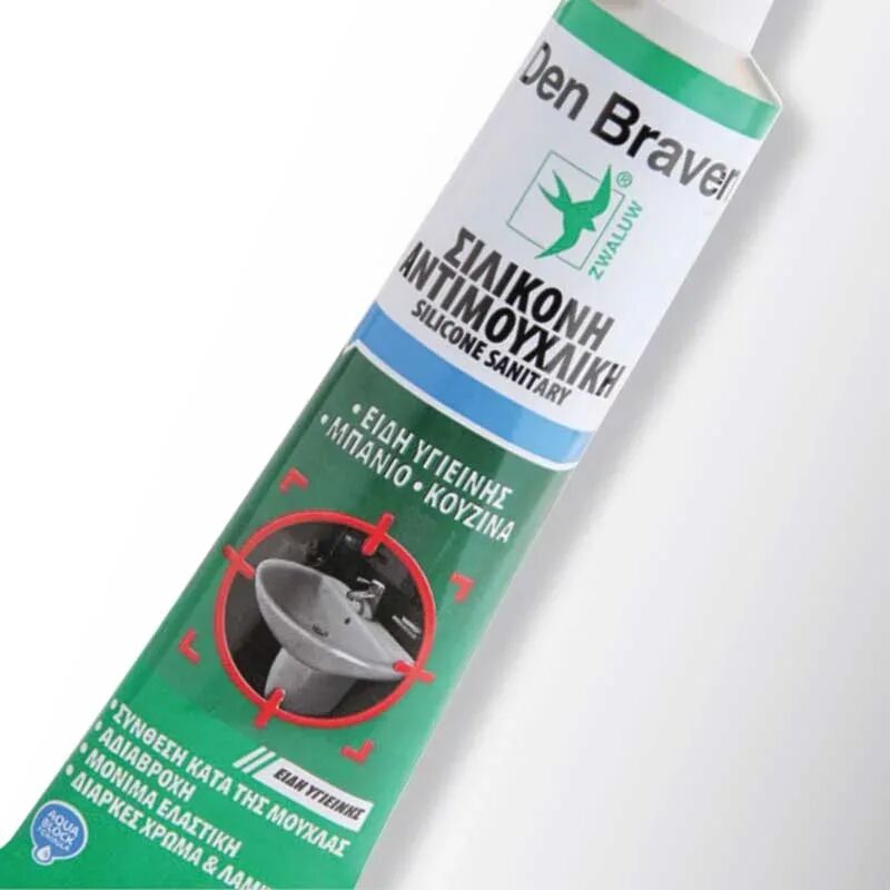 ΣΙΛΙΚΟΝΗ ΑΝΤΙΜΟΥΧΛΙΚΗ ΣΩΛΗΝΑΡΙΟ 80ML ΛΕΥΚΗ DEN BRAVEN