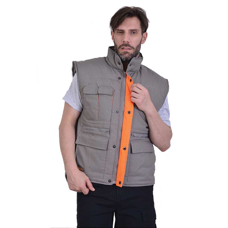 Γιλέκο εργασίας ψύχους γκρι ERGOLINE