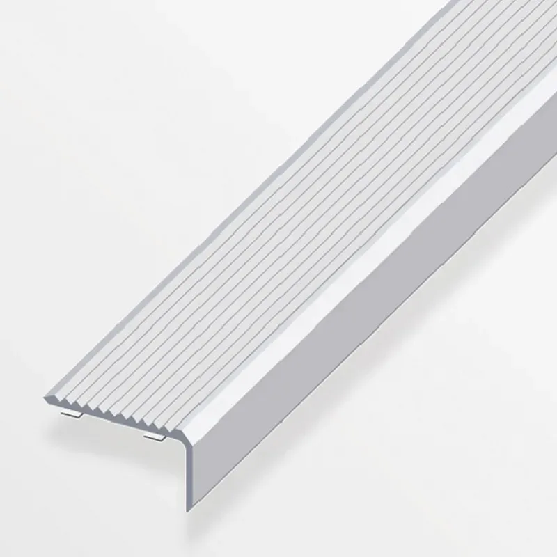 Προφίλ προστασίας σκαλοπατιών αυτοκόλλητο από ανοδιωμένο αλουμίνιο