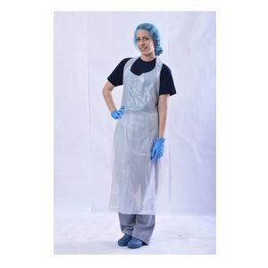 Ποδιά μιας χρήσης λευκή τροφίμων HACCP PE