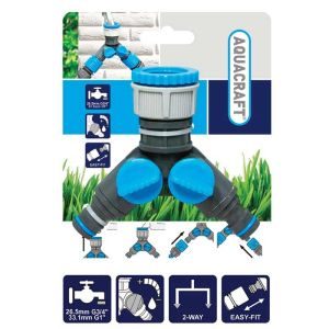 Διακλαδωτής ποτίσματος βρύσης πλαστικός AQUACRAFT - Image 3