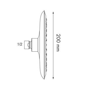 Κώδωνας ντους 1/2 Φ20 Lyra Viospiral - Image 2