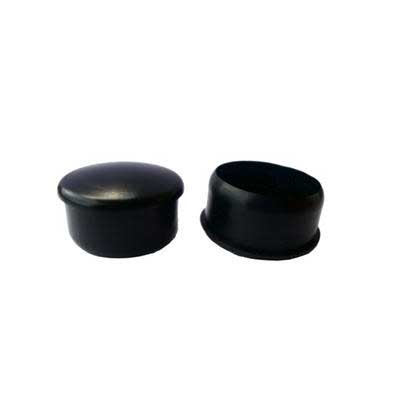 Στρόγγυλες τάπες πλαστικές εξωτερικές μαύρες