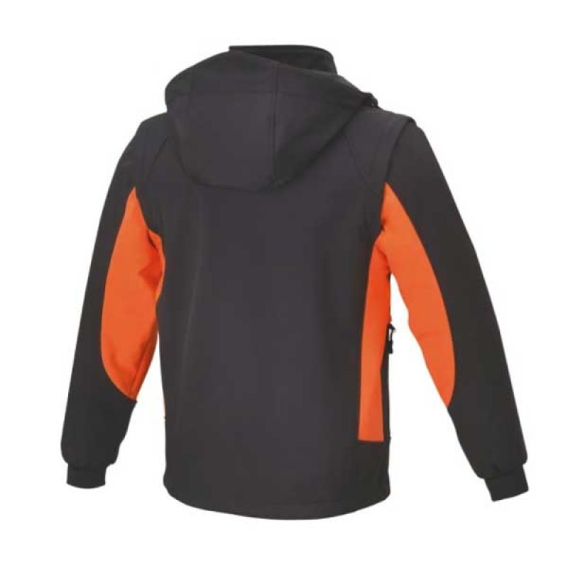 Τζάκετ αδιάβροχο ελαστικό με κουκούλα SoftShell Spandex - Image 2