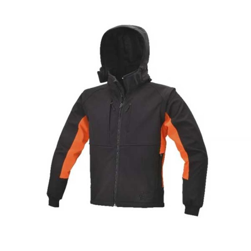 Τζάκετ αδιάβροχο ελαστικό με κουκούλα SoftShell Spandex