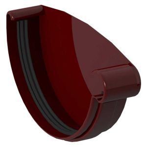 Τελείωμα υδρορροής δεξί πλαστικό 120mm GIZA - Image 2