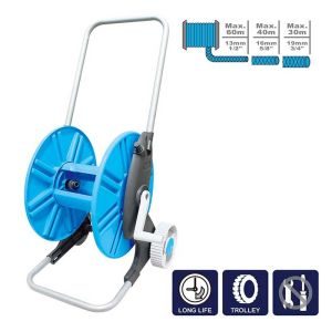 Τροχήλατη ανέμη λάστιχου κήπου με ατσάλινο σκελετό - Image 3