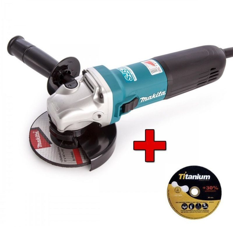 Γωνιακός τροχός 720W Φ125mm MAKITA με 150 δισκάκια INOX