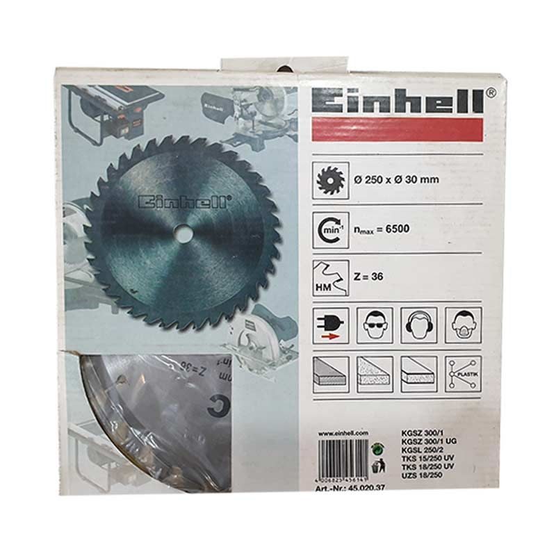 Πριονόδισκος ξύλου Einhell Φ250 36 δοντιών - Image 2
