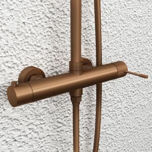 Orabella Terra Rose Gold - Βέργα ντουζ με στρόγγυλη κεφαλή Φ250 - Image 3