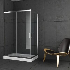 Orabella Sturdust Easy Fix Corner Entry - Καμπίνα αντιστρέψιμη, ασύμμετρη