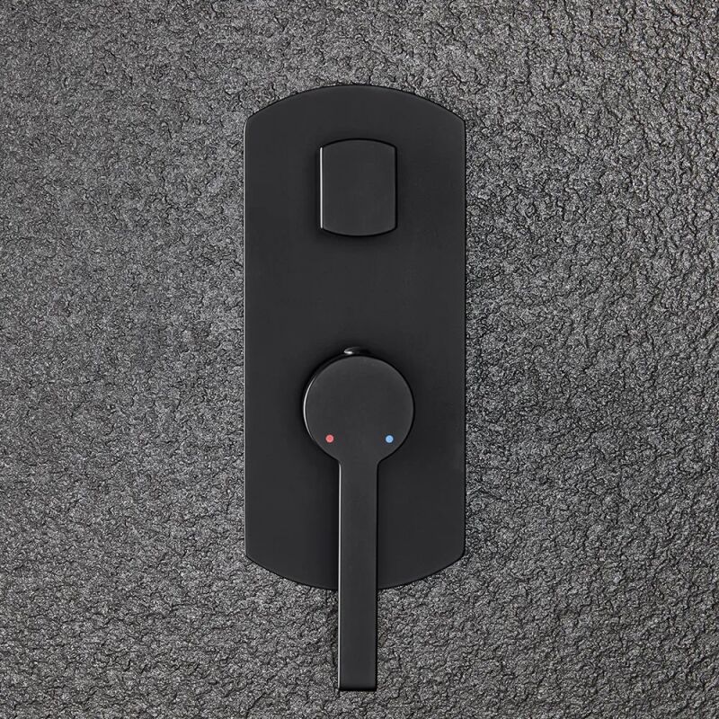 Orabella Elegance Black matt - Μπαταρία λουτρού, εντοιχισμού 2 σημείων - Image 3