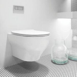 Olympia Clear Rimless White glossy - Λεκάνη κρεμαστή - Image 4