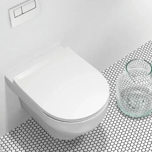 Olympia Clear Rimless White glossy - Λεκάνη κρεμαστή - Image 5