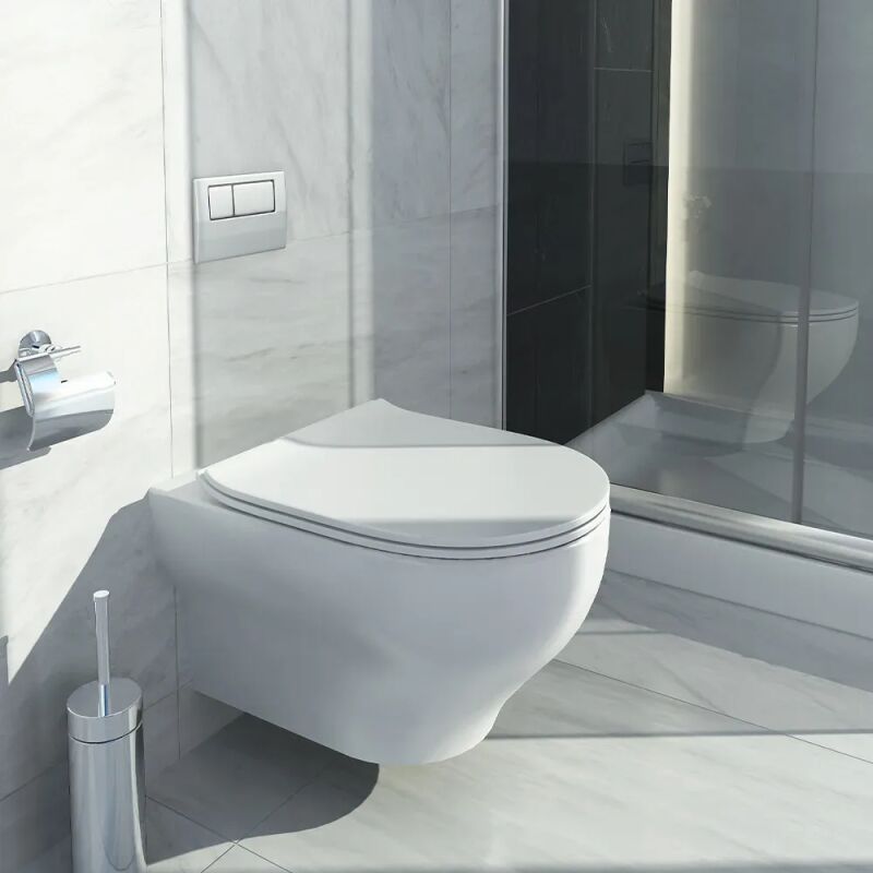 Olympia Clear Rimless - Λεκάνη κρεμαστή σε διάφορα ματ χρώματα - Image 3