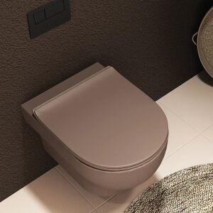 Olympia Clear Rimless Brown - Λεκάνη κρεμαστή - Image 3