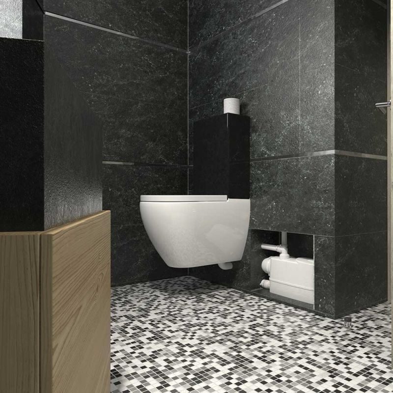 Σταθμός λυμάτων WC με πλαϊνή παροχή DAB Genix WL - Image 2