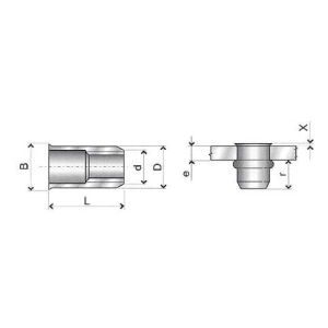 Πριτσίνια περικόχλια σιδερένια ακέφαλα SRC STR - Image 2