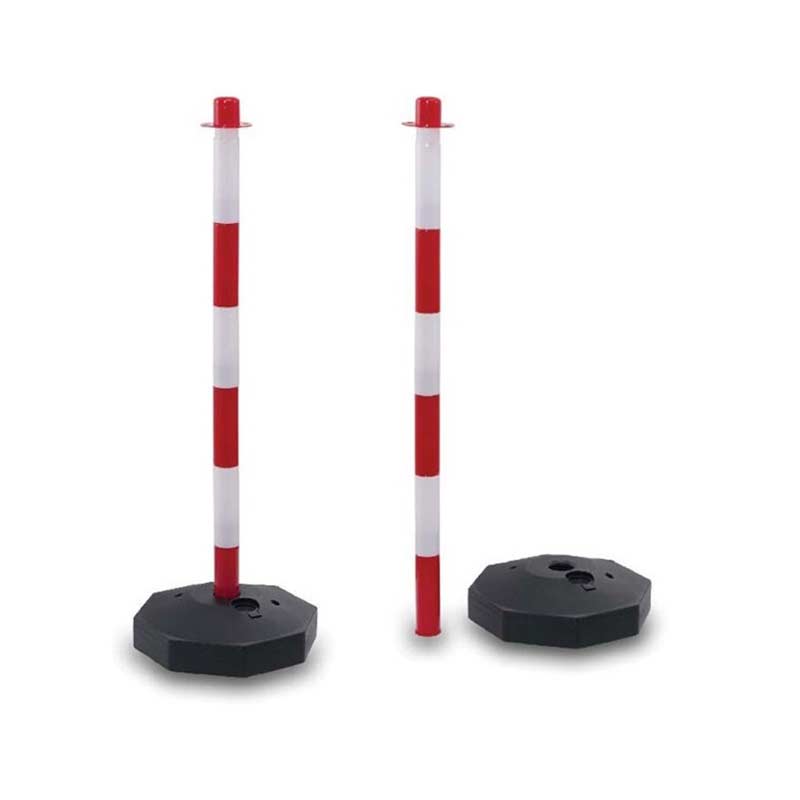 Κολωνάκια σήμανσης πλαστικά με βάση για αλυσιδα