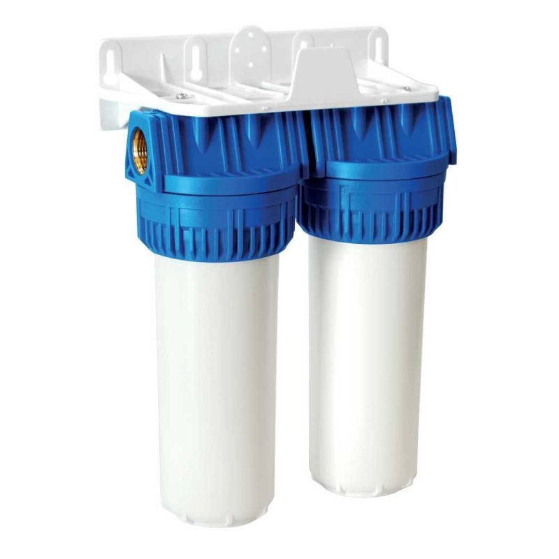 Διπλό φίλτρο κεντρικής παροχής AQUA Duplex 9" - Image 2