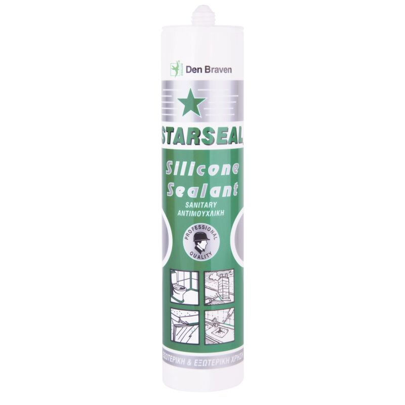 Σιλικόνη 25τεμ. STARSEAL γκρί 260ml