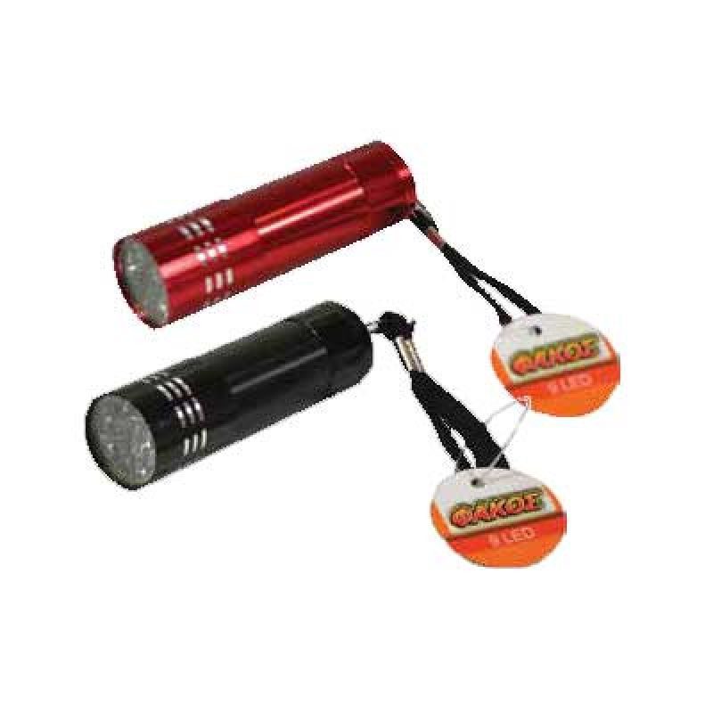 Φακός 9 LED σε διάφορα χρώματα