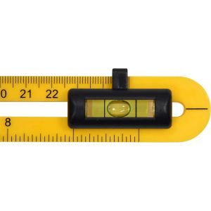 Μοιρογνωμόνιο 180 με χάρακα και αλφάδι VOREL 18473 - Image 3