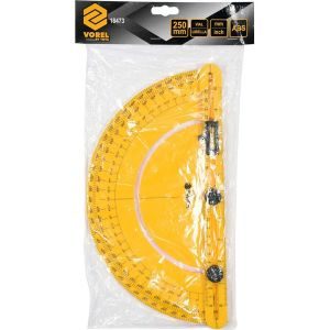 Μοιρογνωμόνιο 180 με χάρακα και αλφάδι VOREL 18473 - Image 4