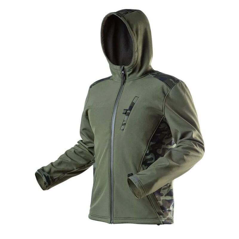 Μπουφάν εργασίας Softshell με κουκούλα CAMO 81-553-L/52 NEO TOOLS