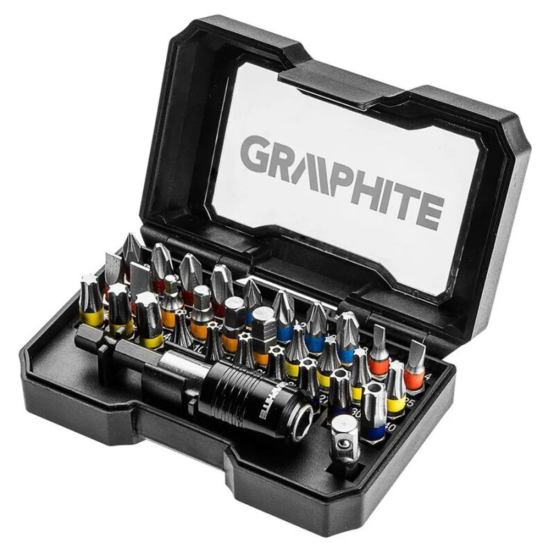 Μύτες με αντάπτορα σετ 32τμχ 56H608 GRAPHITE
