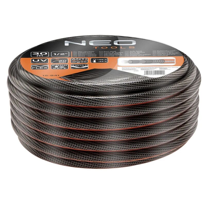 Λάστιχο ποτίσματος PROFESSIONAL 1/2" 30m 15-841 NEO TOOLS