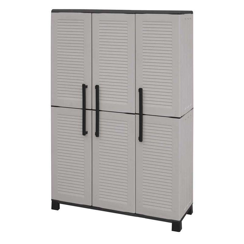 Ντουλάπα πλαστική τρίφυλλη με πόδια 102x37x169 Artplast