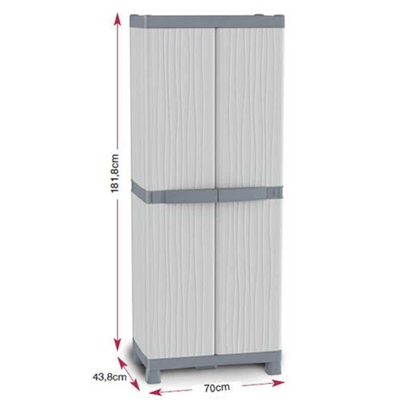 Ντουλάπα πλαστική με χώρισμα Wavebase 3700 - Image 2