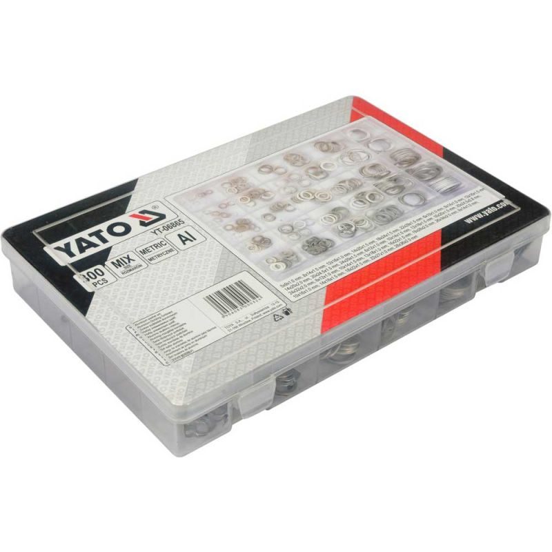 Ροδέλες αλουμινίου σετ 300 τεμαχίων YATO YT-06865 - Image 3