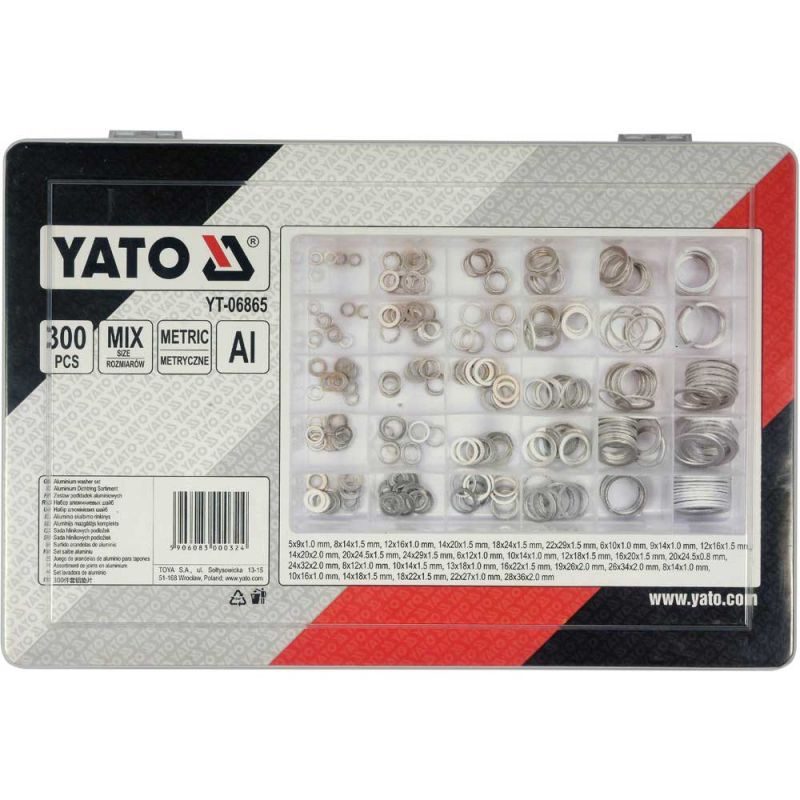 Ροδέλες αλουμινίου σετ 300 τεμαχίων YATO YT-06865
