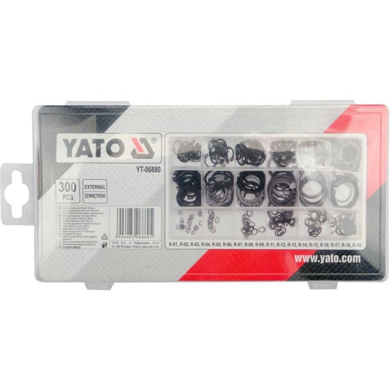 Εξωτερικές ασφάλειες σετ 300 τεμαχίων YATO YT-06880 - Image 2