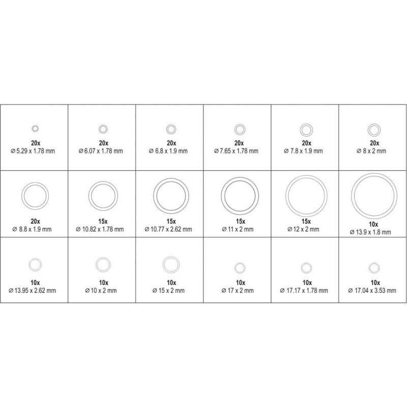 Λαστιχάκια στεγανοποίησης ψυκτικών O'Rings ΥΑΤΟ - Image 4