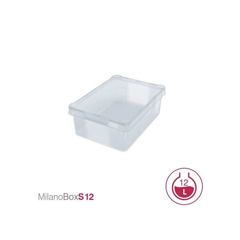 Κουτί αποθήκευσης πλαστικό MilanoBoxS με καπάκι - Image 3