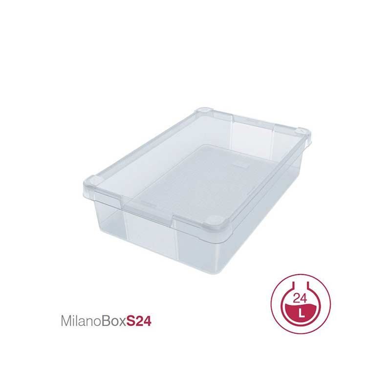 Κουτί αποθήκευσης πλαστικό MilanoBoxS με καπάκι - Image 5
