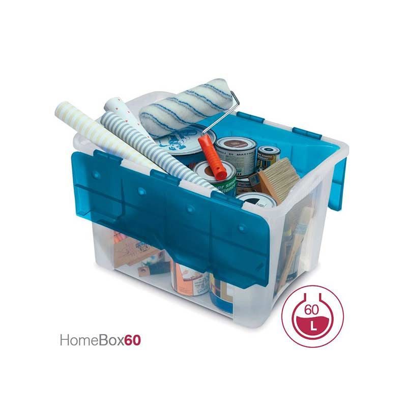 Κουτί αποθήκευσης πλαστικό Homebox με καπάκι - Image 3