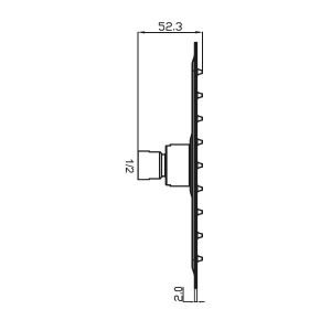 Κώδωνας μπάνιου Φ200 ανοξείδωτος MODEA SLIM - Image 2