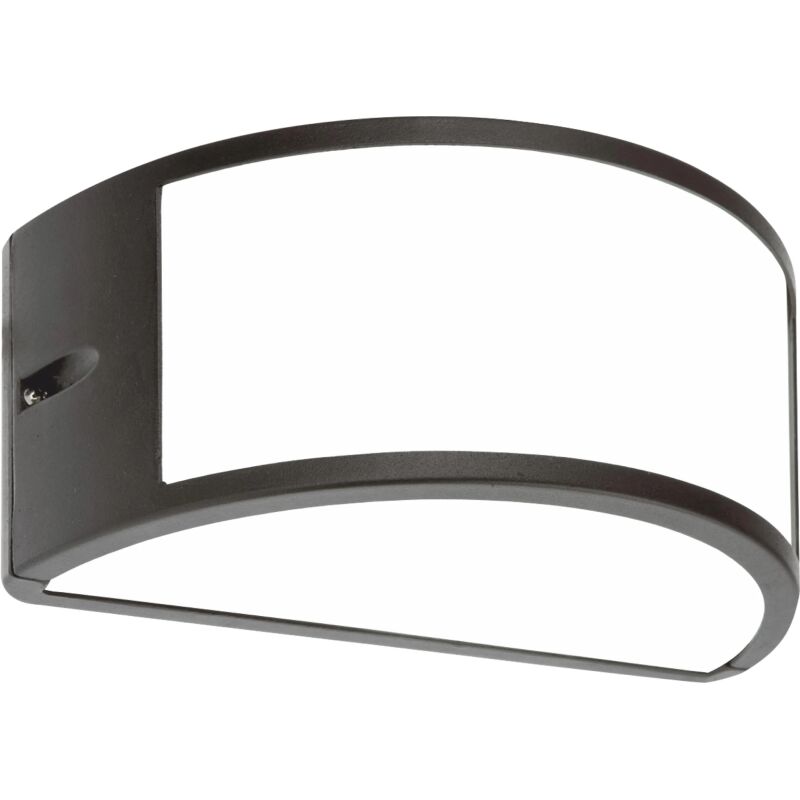 ΑΠΛΙΚΑ ΤΟΙΧΟΥ ΟΒΑΛ LED E27 MAX 10W 220x121x108 IP54 ΜΑΥΡΗ