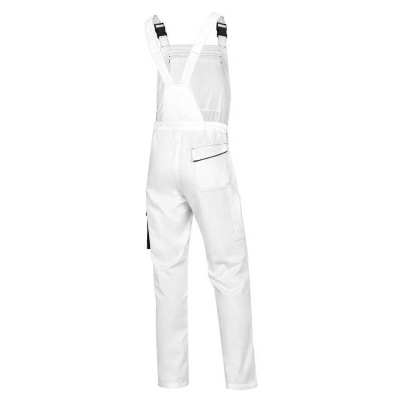 Φόρμα εργασίας με τιράντες λευκή M6SAL DELTA PLUS - Image 2