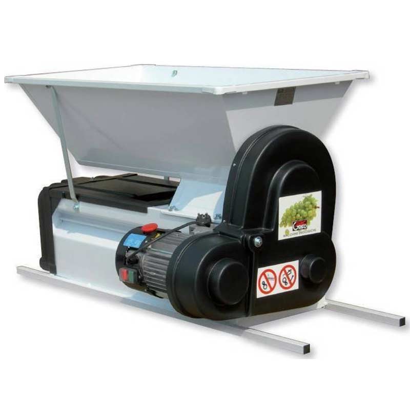 Σπαστήρας σταφυλιών inox ηλεκτροκίνητος 1Hp Grifo
