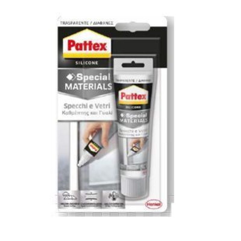 Σιλικόνη για καθρέφτες και γυαλί ουδέτερη Pattex σωληνάριο