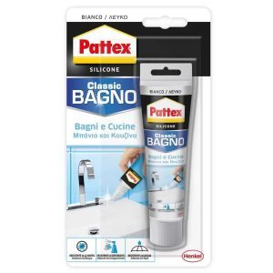 Σιλικόνη για μπάνια και κουζίνες Pattex σωληνάριο